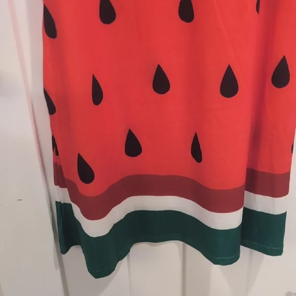 Pink and Black Sleeveless Scoop Neck Midi Sundress - Picture 4 of 8